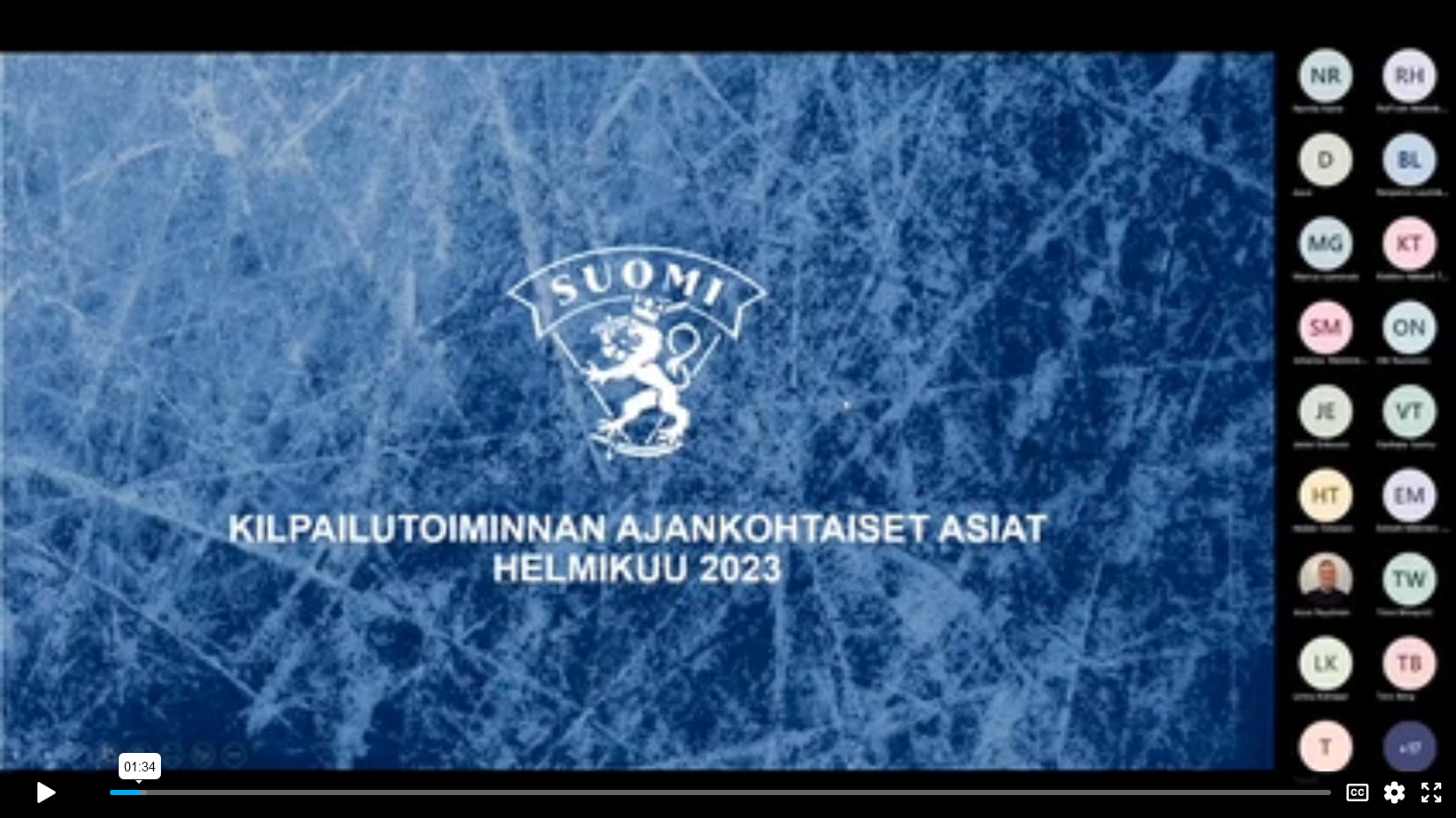 Helmikuun sääntö- ja kilpailutoimintaillat seuroille